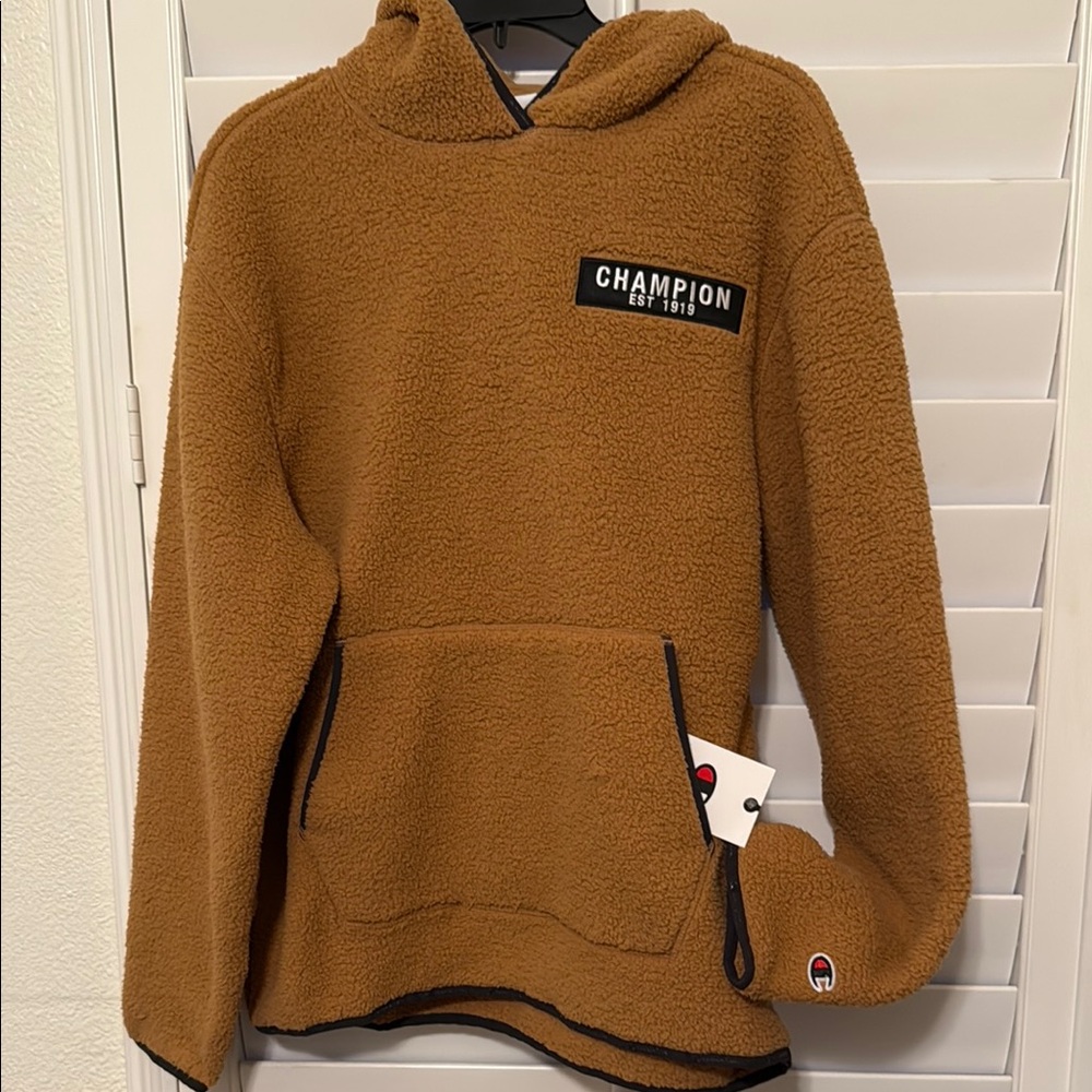 Champion Tan Sherpa Pullover